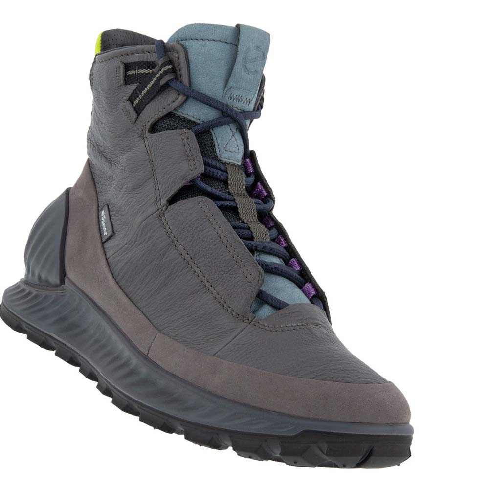 Férfi Ecco Exostrike High Csizma Szürke Fekete | HU 438JPQ